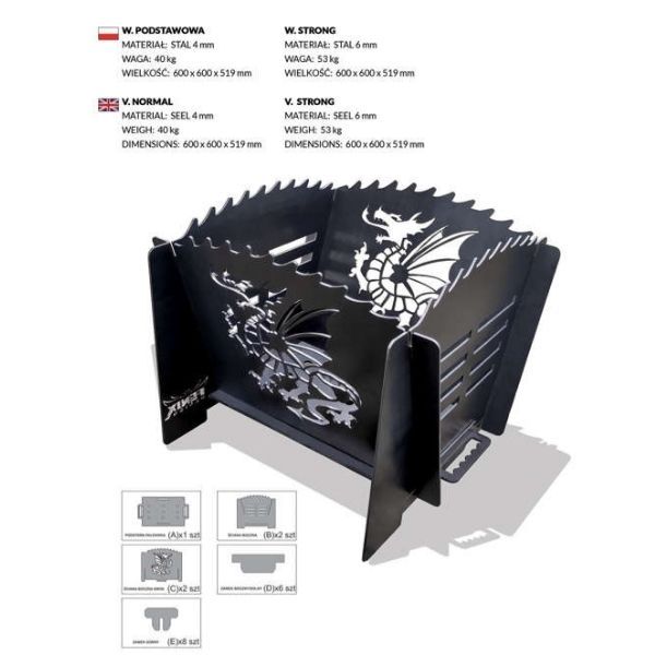 FX Palenisko Monster Dragon Basic z...