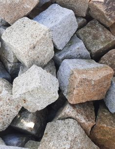 Kostka 8/11cm Granitowa Brukowa Szaro- Brązowa