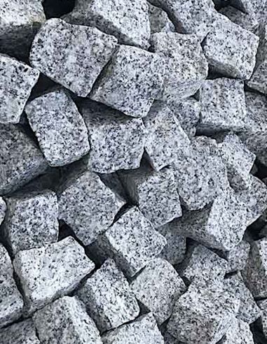 Kostka 8/11cm Granitowa Brukowa Szara