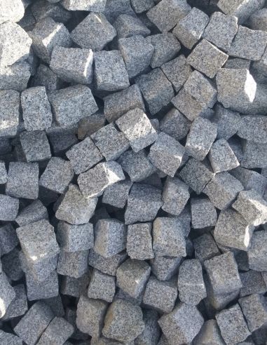 Kostka 15/17cm Granitowa Szaro Brązowa