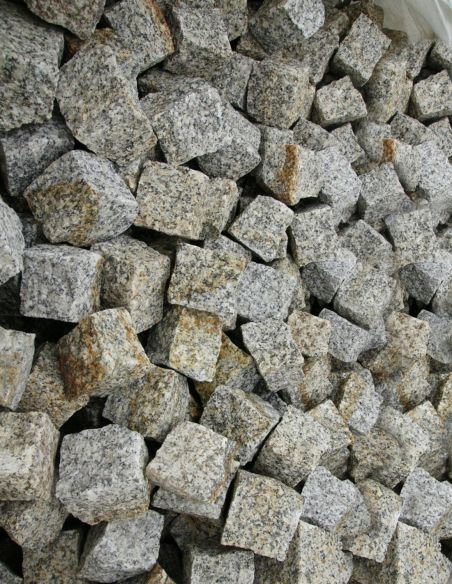 Kostka 7/9cm Granitowa Szaro Brązowa