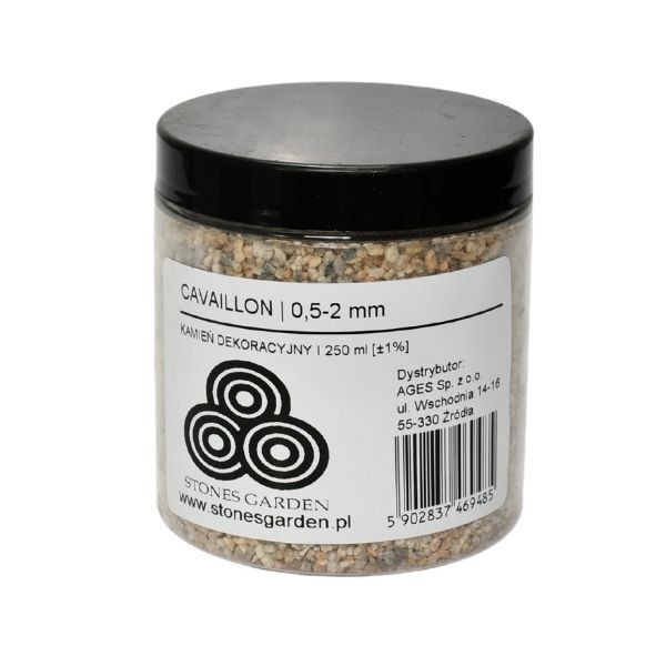 ✅Słoik Kruszywo Cavaillon 0,5-2 mm - stonesgarden.pl ®