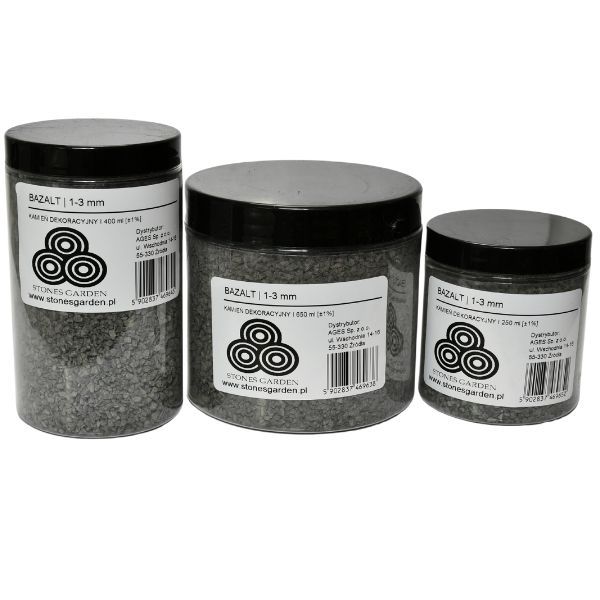 ✅Słoik Kruszywo Bazalt 1-3 mm - stonesgarden.pl ® ✅Słoik Kruszywo Bazalt 1-3 mm - stonesgarden.pl ®