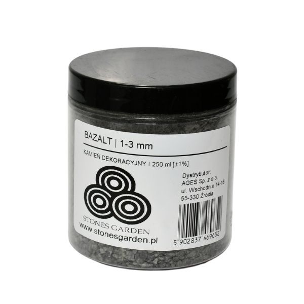 ✅Słoik Kruszywo Bazalt 1-3 mm - stonesgarden.pl ®