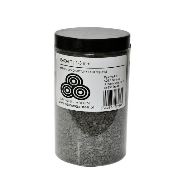 ✅Słoik Kruszywo Bazalt 1-3 mm - stonesgarden.pl ®