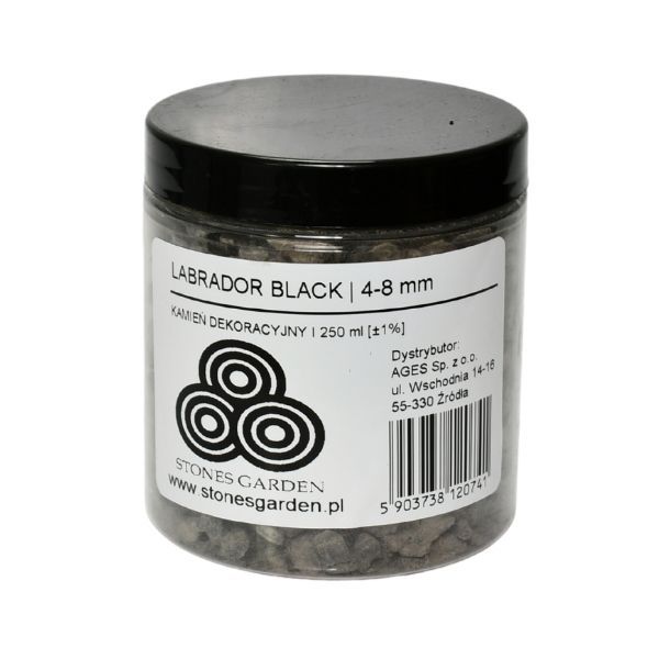 Słoik Kruszywo Labrador Black 4-8 mm