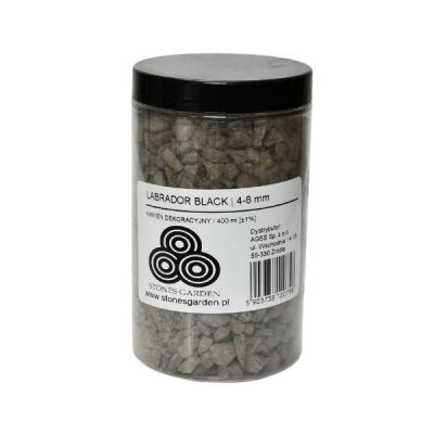 Słoik Kruszywo Labrador Black 4-8 mm