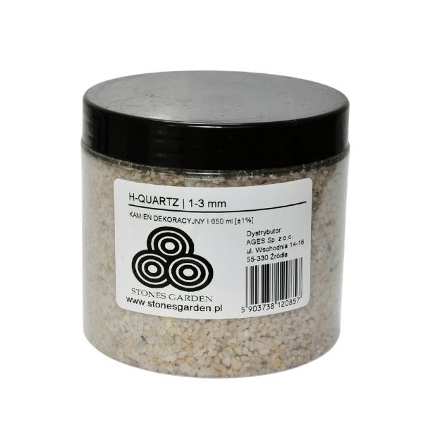✅ Słoik Kruszywo H-Quartz 1-3 mm  - stonesgarden.pl ®