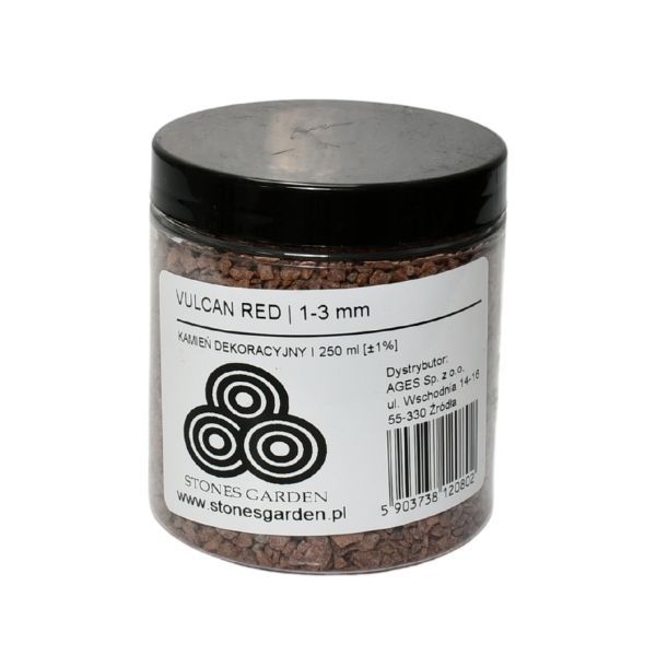 Słoik Kruszywo Vulcan Red 1-3 mm