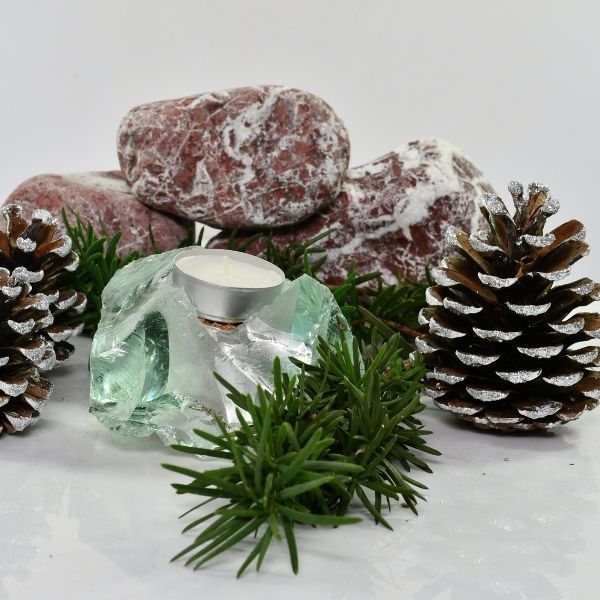 Świecznik Szklany Transparentne Tealight