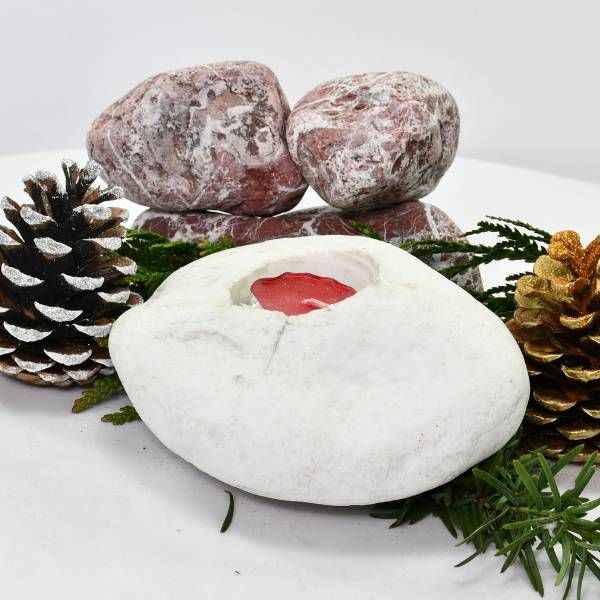 Świecznik Kamienny Thassos Tealight