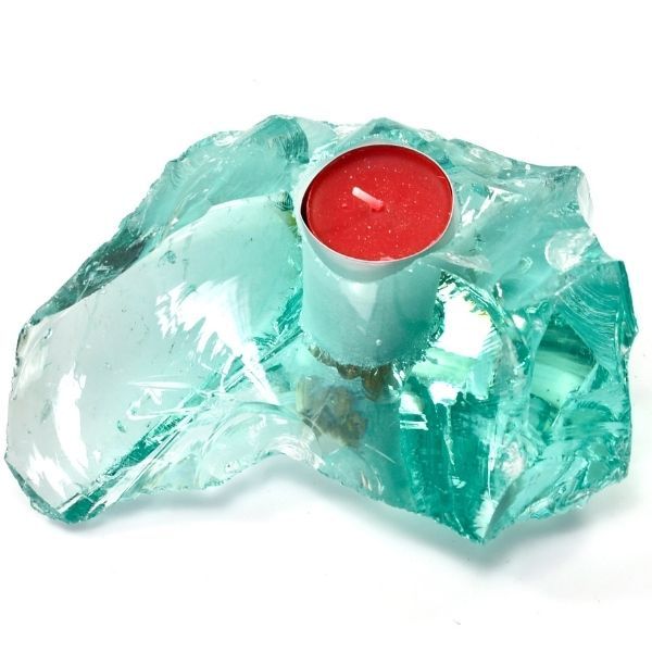 Świecznik Szklany Azurro Tealight