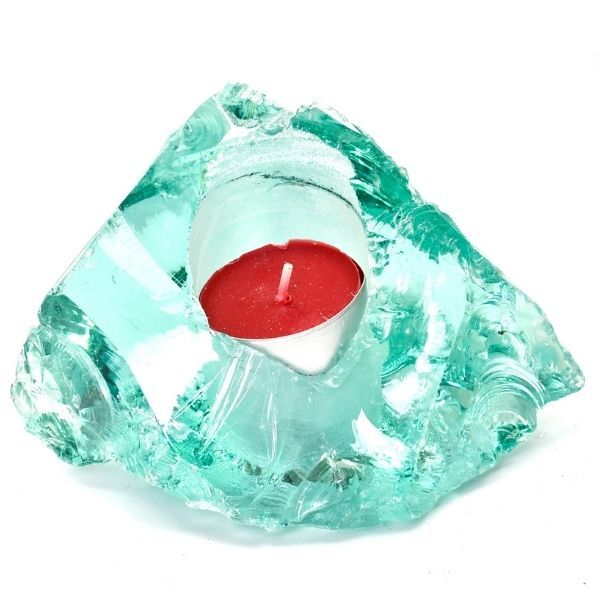 Świecznik Szklany Azurro Tealight