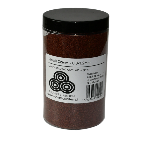 Piasek Kwarcowy Czerwony 0.8-1.2 mm
