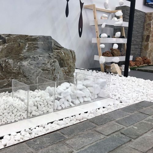 Kamień Thasos White Otoczak 40-80 mm