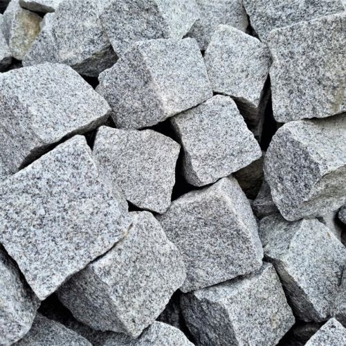 Kostka Granitowa Brukowa Szara 8x11 cm stones-garden